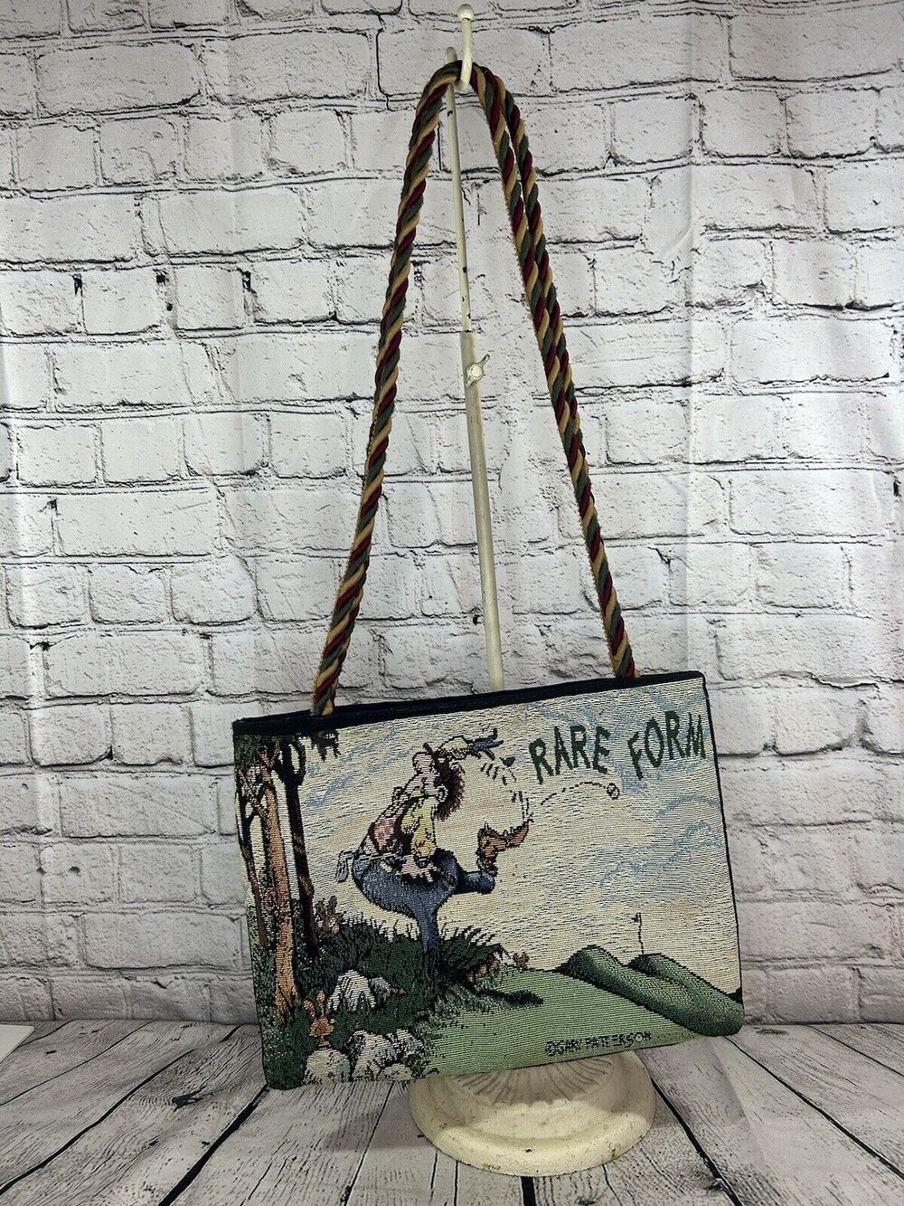 Gary Patterson โRare Formโ Golf Tapestry Tote Bag Purse Blue